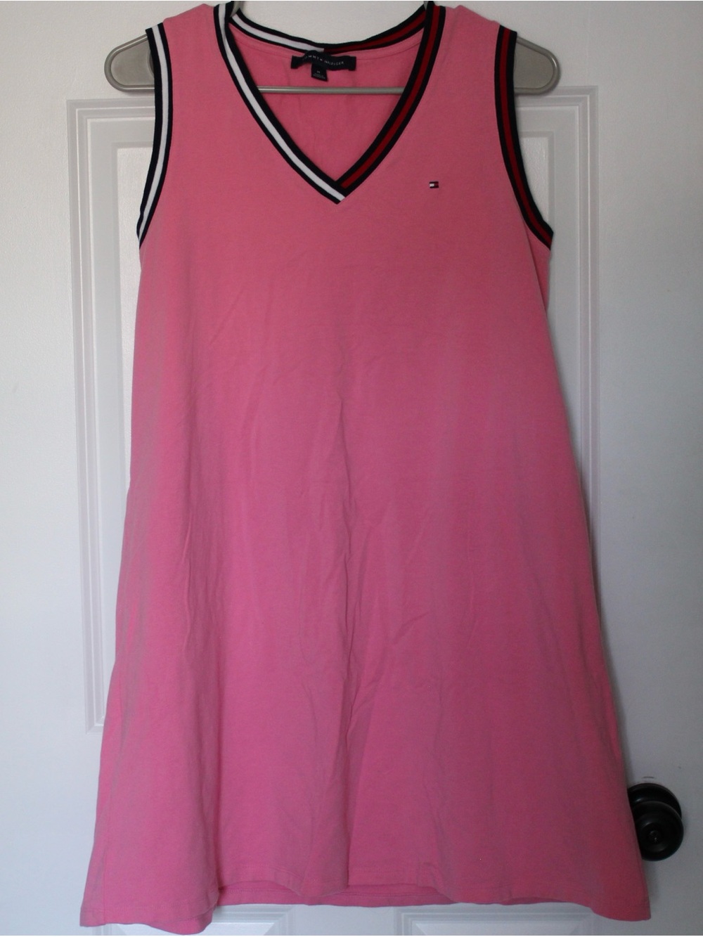 TOMMY HILFIGER V-neck Cotton Tank Dress